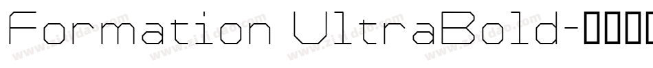 Formation UltraBold字体转换